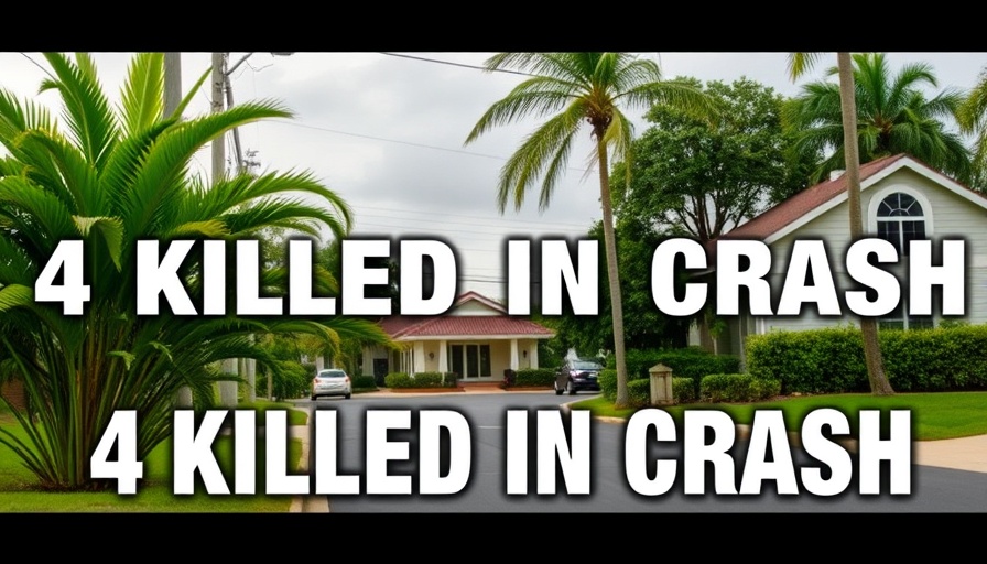 Florida traffic safety news graphic with crash headline.