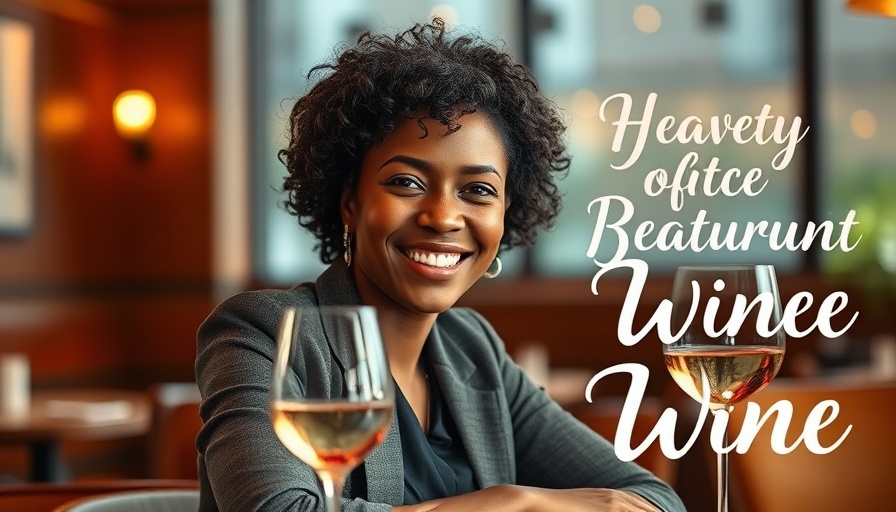 Smiling woman in South Florida restaurant with a warm wooden interior.