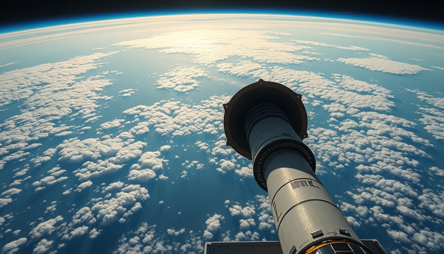 9th Starship test flight view from engine showing Earth.