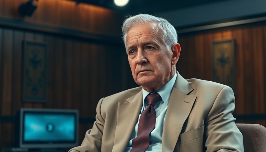 Older man discussing the current climate of fear in an interview setting.