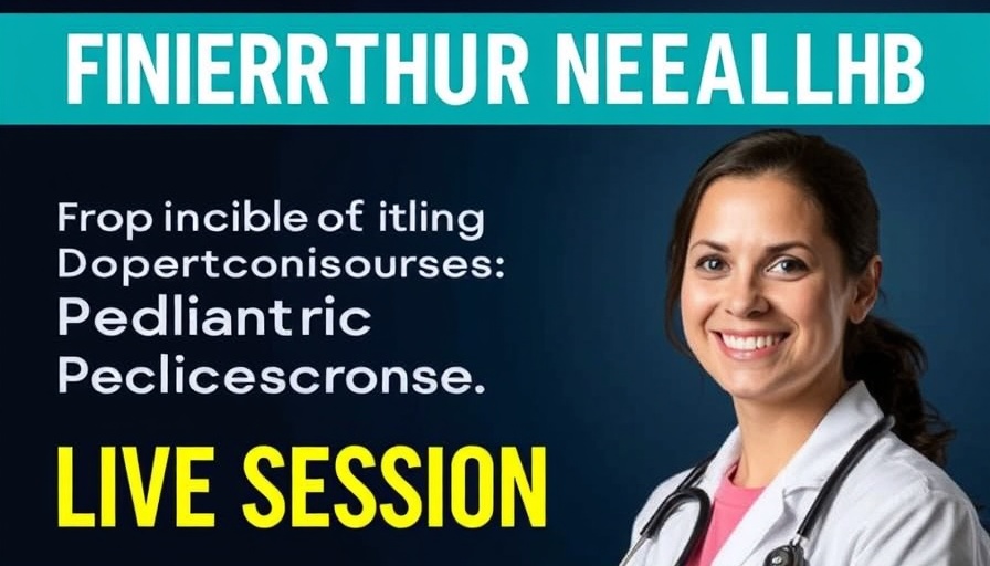 Informative graphic promoting Pediatric Health Insights with doctor.