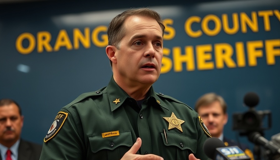 Orlando News: Sheriff speaking at a press conference.