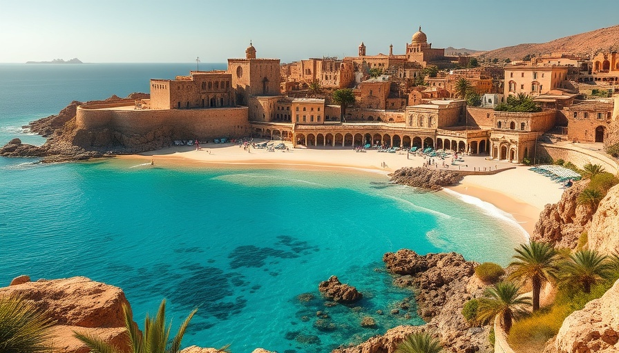 Stunning Yemen travel destination with historic town and coastal view.