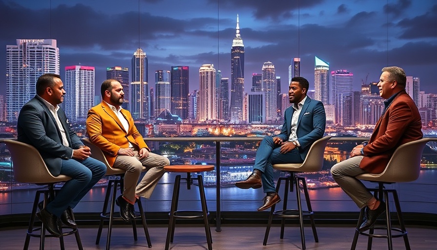 Modern fatherhood insights panel discussion set in Miami studio.
