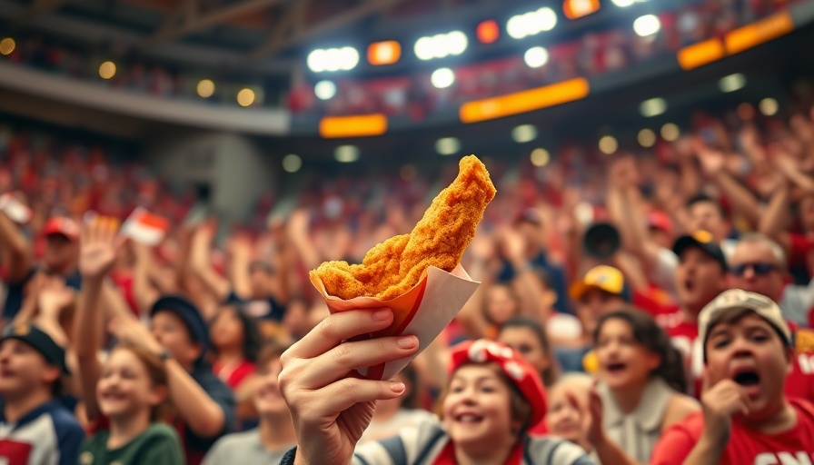 Panthers fan's chicken tender superstition.