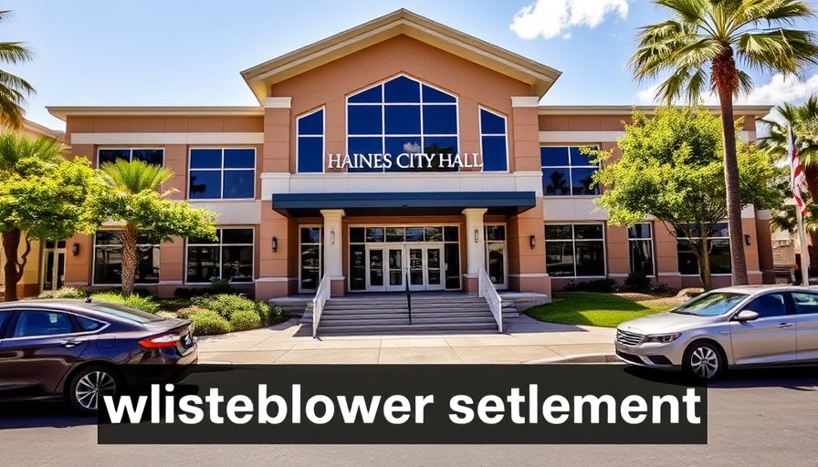 Haines City whistleblower settlement news at city hall.