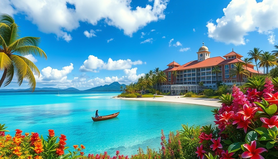 Stunning places in the Bahamas: vibrant resort and lagoon scene.