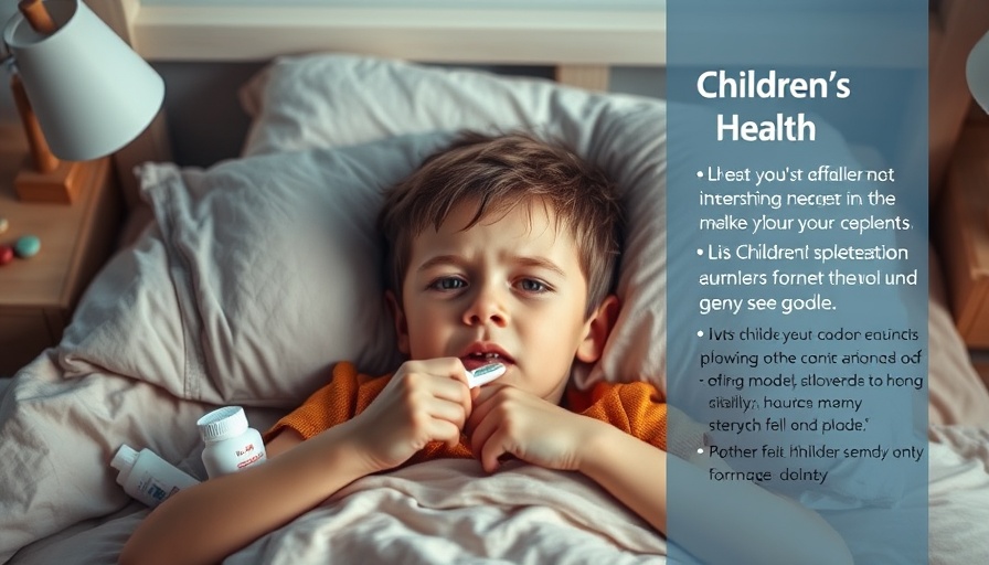 Sick child with thermometer surrounded by medicines and tissues: Is It Just a Cold? Or Something More?