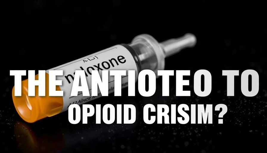 Naloxone vial highlighting opioid overdose prevention.