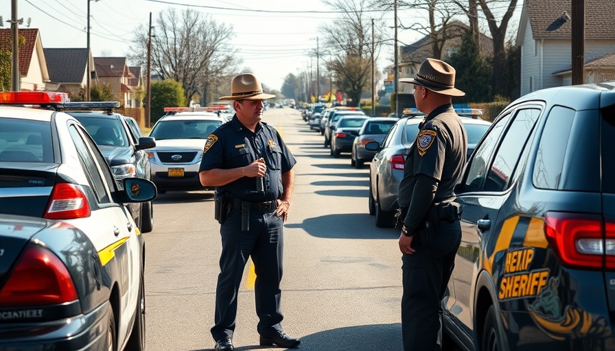 Seminole County Sheriff discusses $16M budget increase with patrol cars in background.