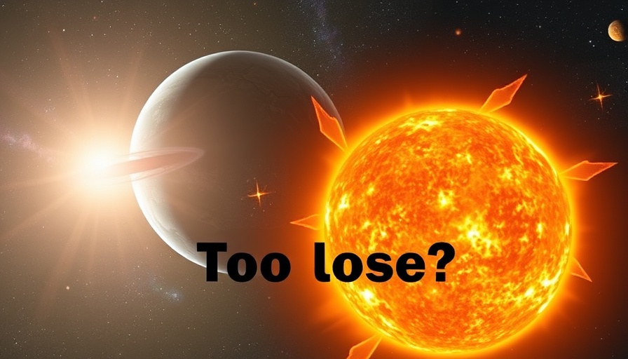 Earth at Aphelion depiction with distance to Sun and space background