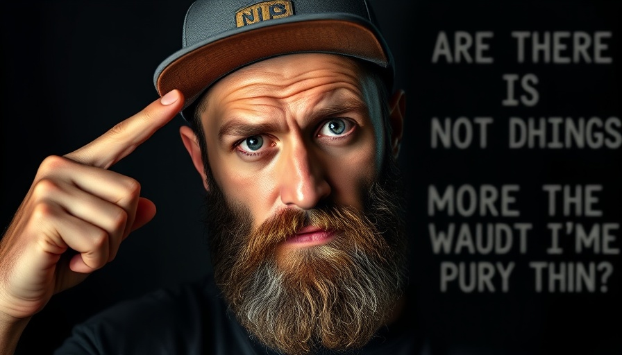 Manifestation Mindset: Intense man highlighting self-reliance.