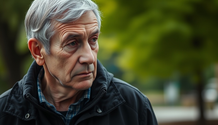 Elderly man outdoors during mushroom poisonings trial