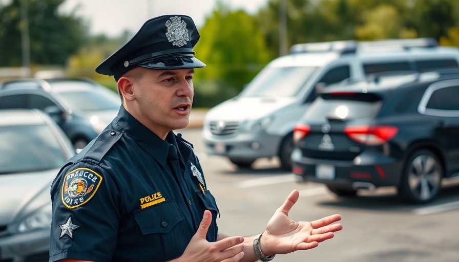 Police officer discusses fireworks incident in Orlando parking lot.