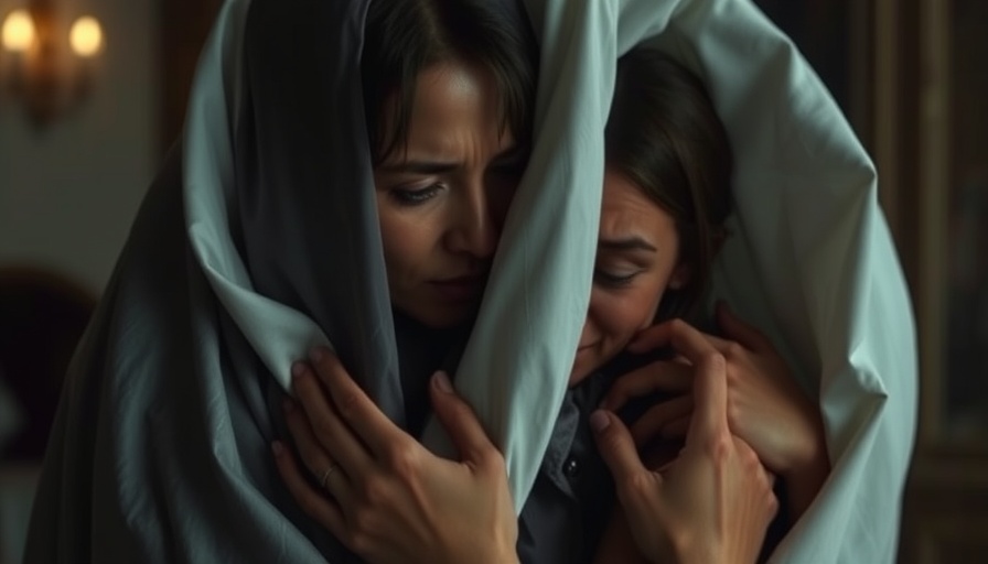 Emotional scene with mourning woman in Gaza, related to ceasefire talks.