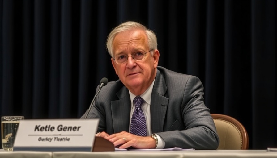 Older man speaking at a table, vaccine injury discussion.