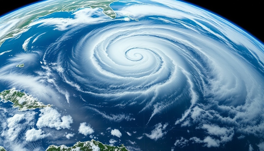 Above-Average Hurricane Season in Florida, satellite weather view.