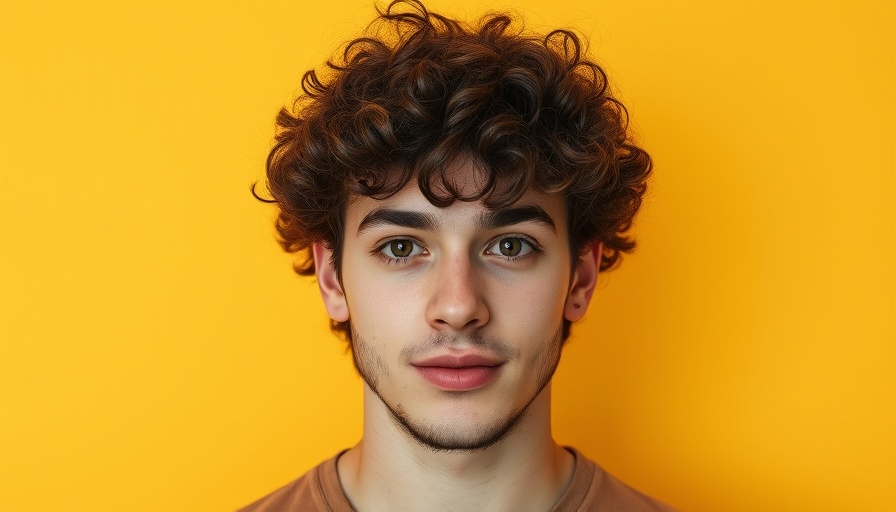 Young man with curly hair, confident look, Outlander Blood of My Blood Prequel Series.