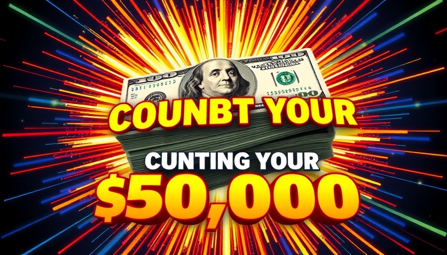Manifest money promotional graphic with $50,000 text.
