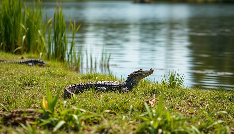 Deputy catches gator near Florida school, news footage.