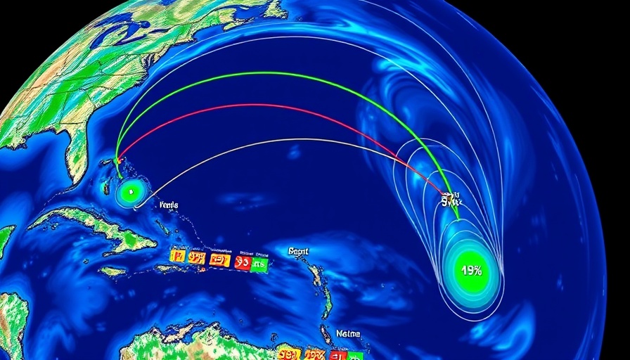 Orlando News weather map tracking tropical storms in the Atlantic.