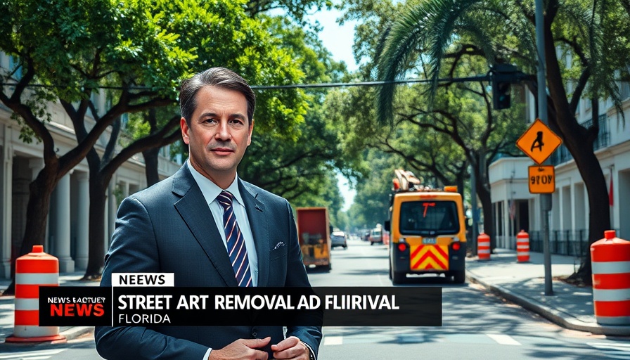Florida street art removal covered in a news broadcast.