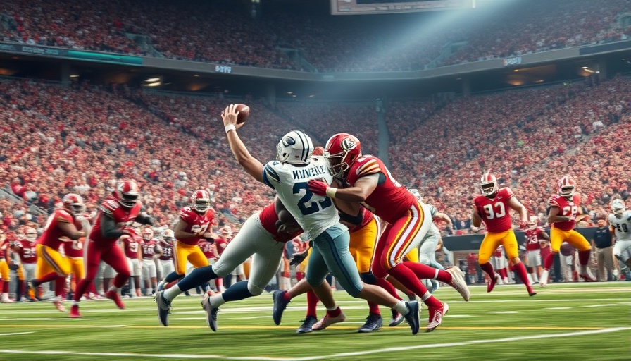 Bucs open their 2025 NFL season with intense football action on field.