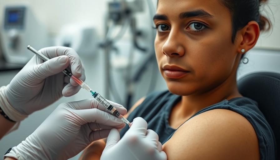 Person receiving vaccine in clinical setting, Florida vaccine mandates.