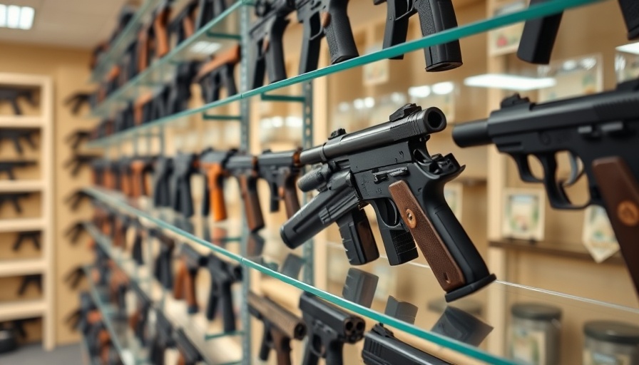 Handguns displayed, relating to Florida open carry ruling.