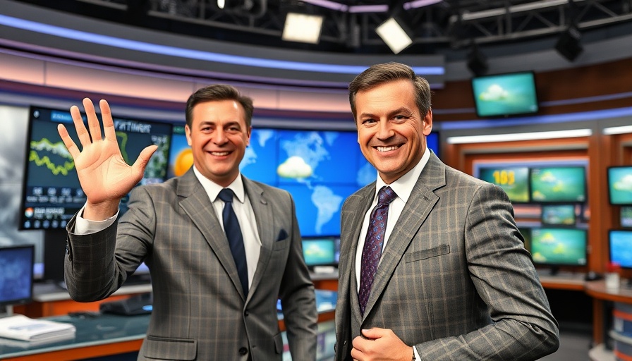 Weather presenter enthusiastically shares forecast on coolest morning in months.
