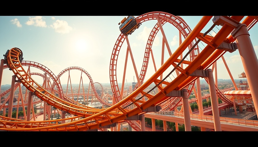 Advanced roller coaster illustrating theme park safety protocols.