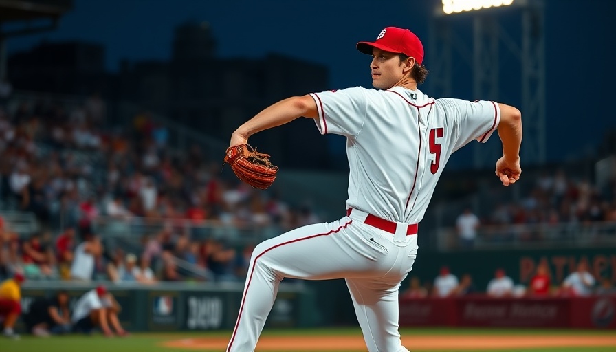 Baseball pitcher executing a pitch, showcasing Dean Kremer one-hit gem.