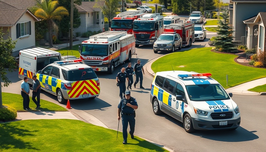 Emergency response at illegal firearm investigation in Rockledge.