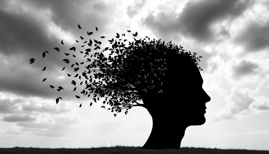 Symbolic image of a tree shaped like a head, showing Alzheimer's concept.