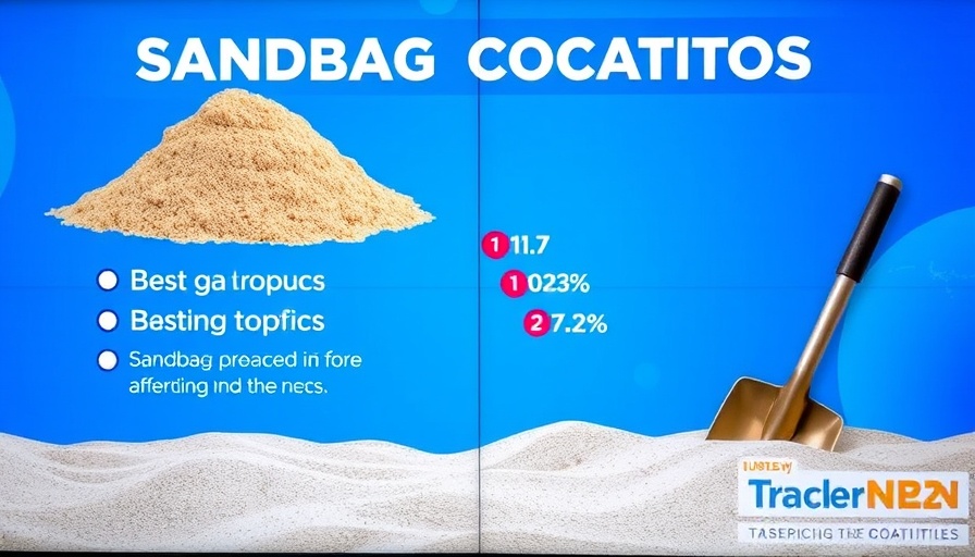 Graphic of sandbag locations open in Seminole County, weather update.