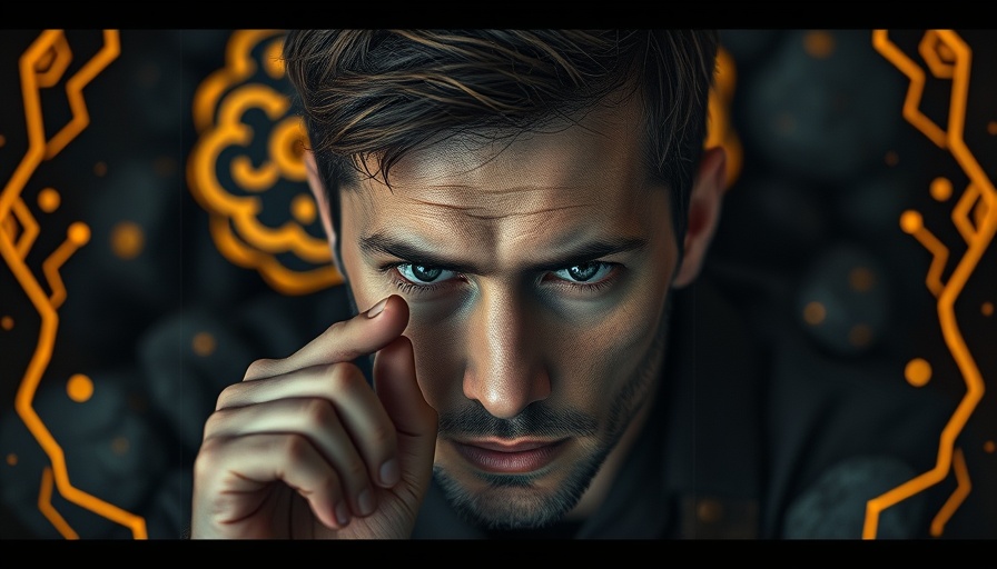 Brain Training concept with focused individual and brain imagery.