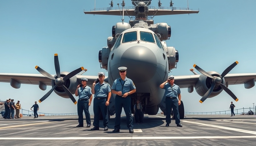 Military personnel on aircraft carrier during Navy anniversary.