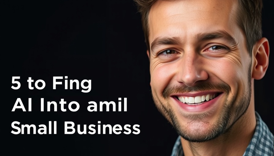 Smiling man discussing AI implementation for traditional businesses