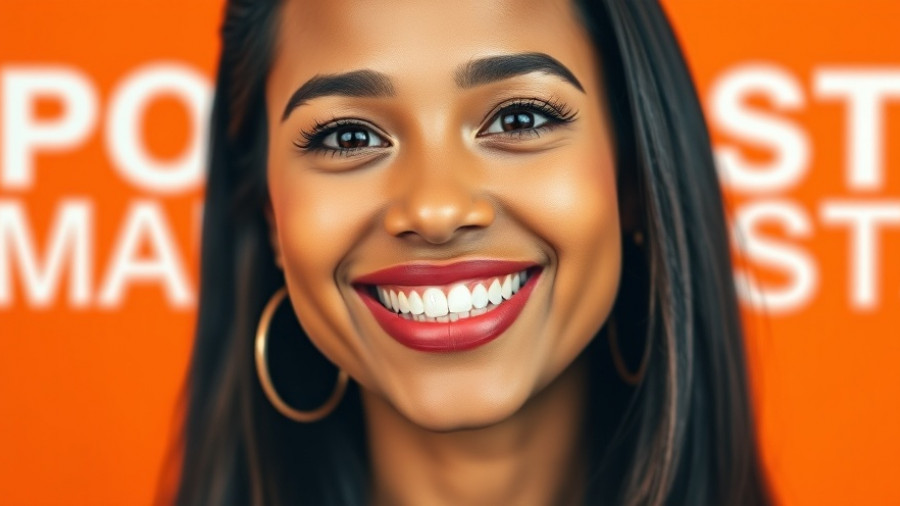 Email marketing automation podcast cover with smiling woman.