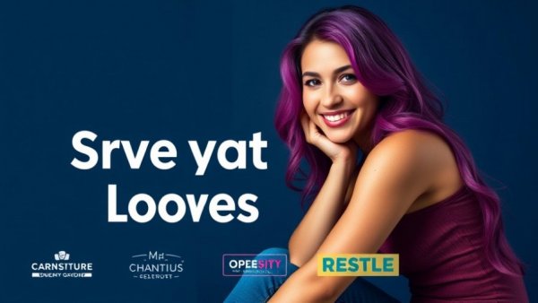 AI automation for social media marketing promo image with smiling woman.