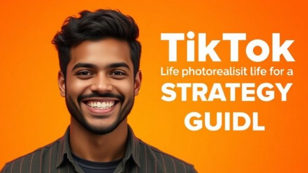 TikTok growth strategies 2025 guide featuring smiling man.