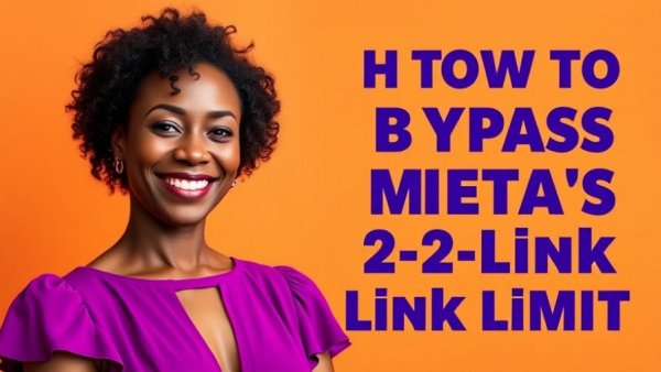 Facebook new link rules for marketing tips with smiling woman.