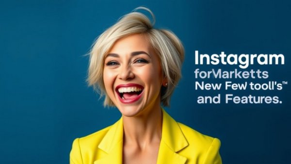 Instagram Plus Stories Features with vibrant woman in neon blazer