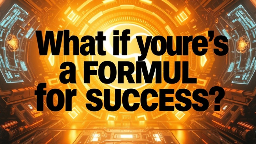 Futuristic theme asking if there's a formula for success.