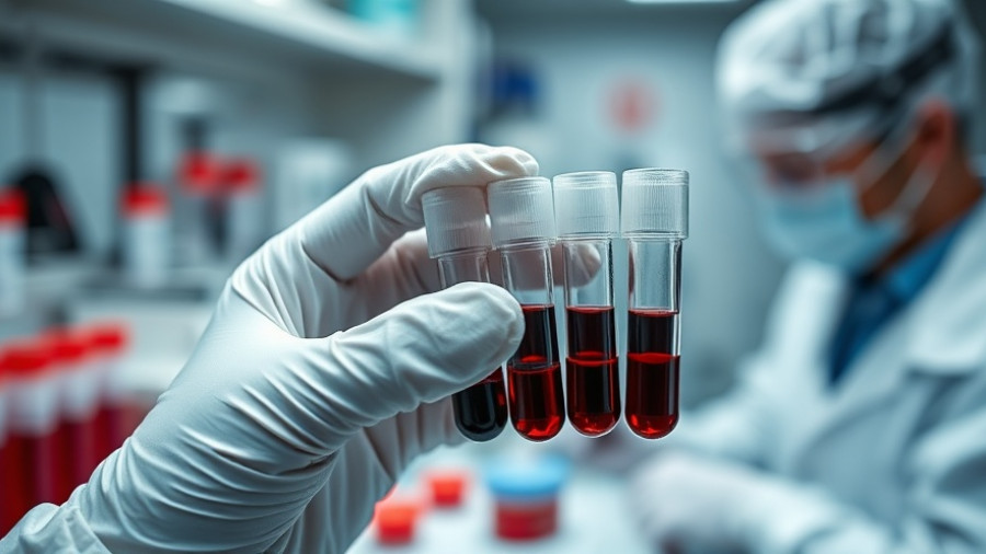 Blood test analysis for Chronic Fatigue Syndrome in a laboratory.