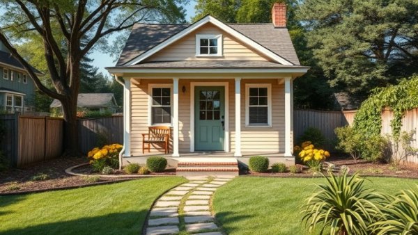 Charming cottage-style house with garden path, Should I Sell My House Now scene.