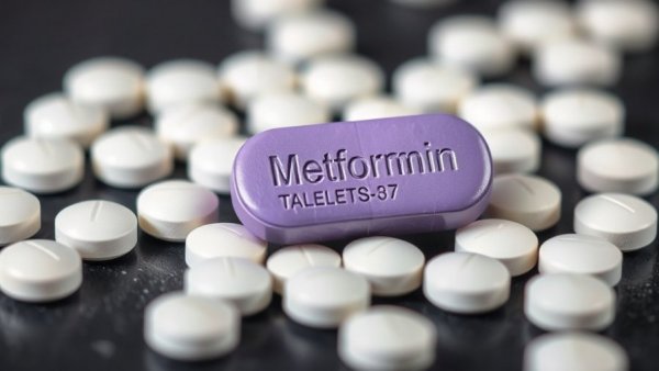 Metformin pills for metformin-associated lactic acidosis treatment.