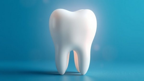 Keratin toothpaste enamel repair concept with glowing tooth visualization.