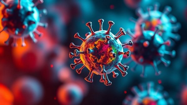 3D rendering of cancer cell showing resistance mechanics.