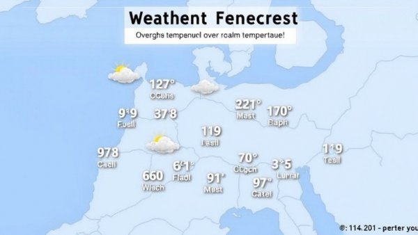 Overnight forecast map with patchy frost and chilly mornings displayed.